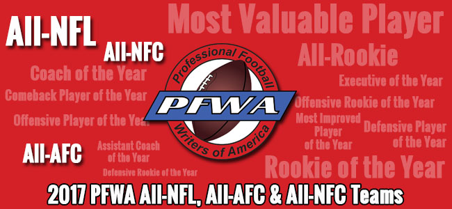 PFWA 2018 All-NFL, All-AFC and All-NFC teams