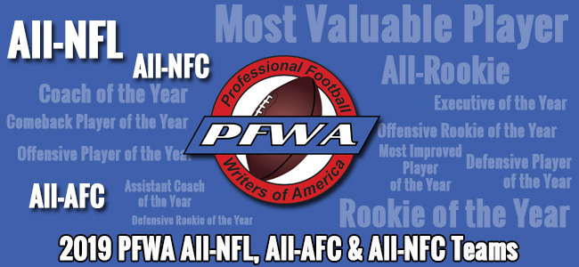 PFWA 2019 All-NFL, All-AFC and All-NFC teams