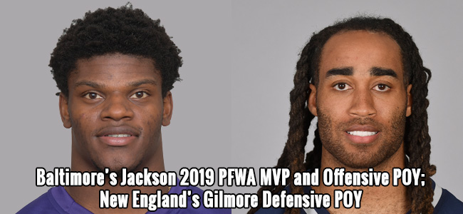 Ravens QB Lamar Jackson named PFWA's MVP